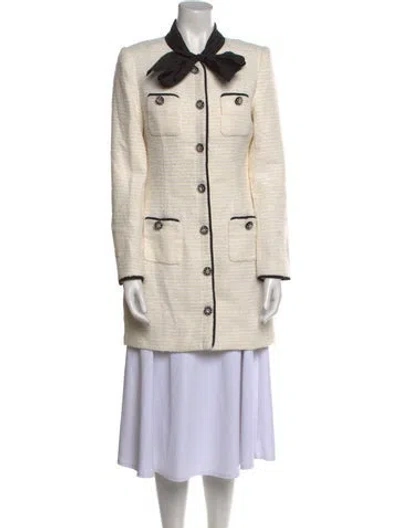 Pre-owned Self-portrait Mini Dress In Neutral