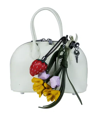 Self-portrait Mini Lizard Texture Handbag In Yellow
