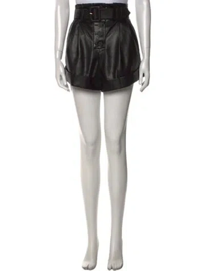 Pre-owned Self-portrait Mini Shorts In Black
