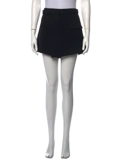 Pre-owned Self-portrait Mini Shorts In Black