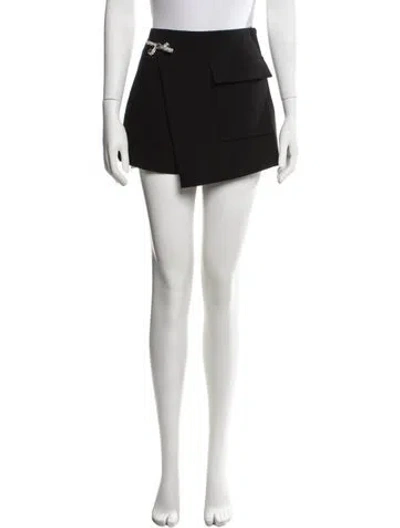 Pre-owned Self-portrait Mini Shorts In Black
