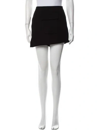 Pre-owned Self-portrait Mini Shorts In Black