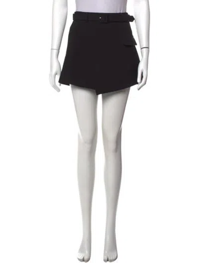 Pre-owned Self-portrait Mini Shorts In Black