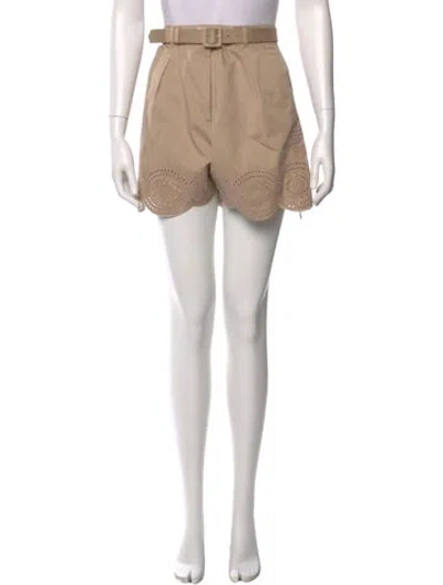 Pre-owned Self-portrait Mini Shorts In Brown