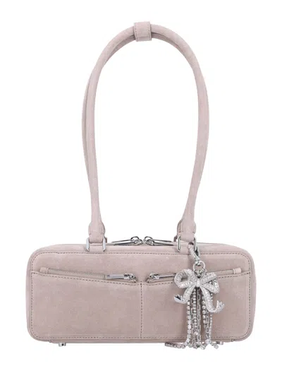 Self-portrait Mini Shoulder Handbag With Charm - 10x28x12 Cm In Brown