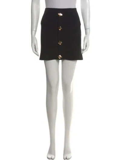 Pre-owned Self-portrait Mini Skirt In Black