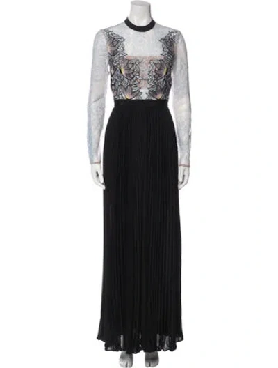 Pre-owned Self-portrait Moni Long Dress W/ Tags In Multi