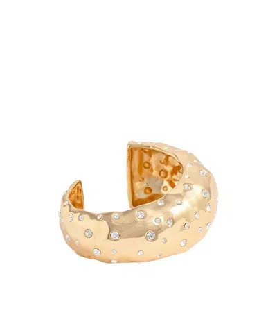 Self-portrait Mottled Gold Crystal Bangle