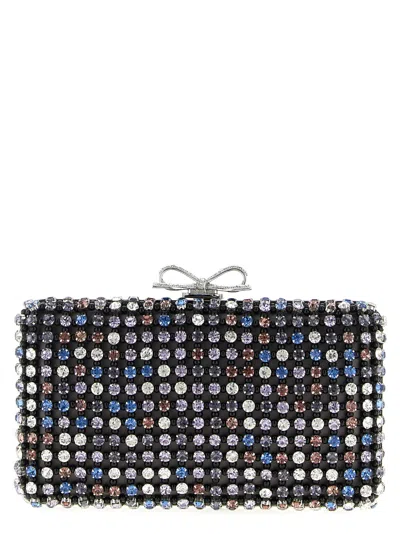 Self-portrait 'multi Crystal Chainmail' Clutch