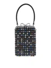 Self-portrait Mini Handbag With Multi-colored Crystal Surface And Bow Closure In Multi