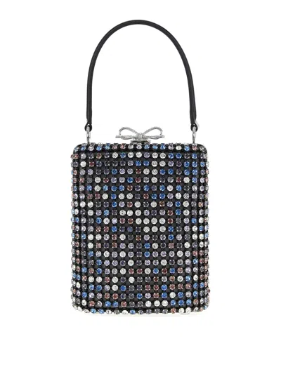 Self-portrait Multi Crystal Chainmail Mini Handbag