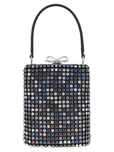 Self-portrait 'multi Crystal Chainmail' Mini Handbag