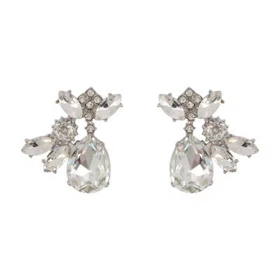 Self-portrait Dangling Earrings In Silver