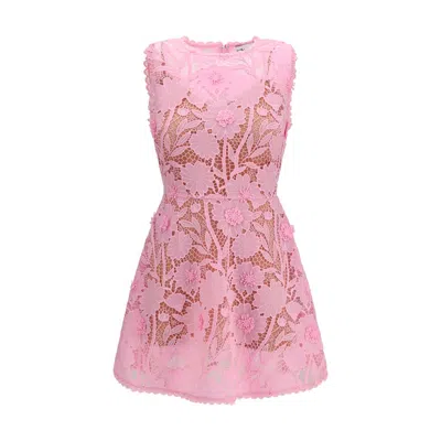 Self-portrait Multicolor Polyester Cocktail Dress In Pink
