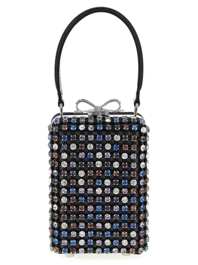 SELF-PORTRAIT SELF-PORTRAIT MULTI-CRYSTAL CHAINMAIL CLUTCH