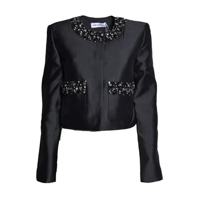 Self-portrait Self Portrait Jackets In Black