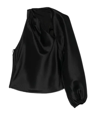 SELF-PORTRAIT ONE-SHOULDER TOP