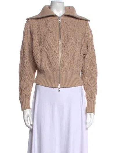 Pre-owned Self-portrait Open Front Sweater In Neutrals