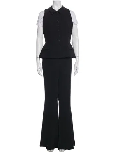 Pre-owned Self-portrait Pant Set W/ Tags In Black