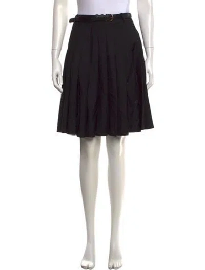 Pre-owned Self-portrait Pleated Accents Mini Skirt In Black