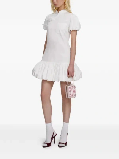 Self-portrait Pocket Mini Dress In Neutral
