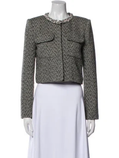 Pre-owned Self-portrait Printed Evening Jacket In Multi