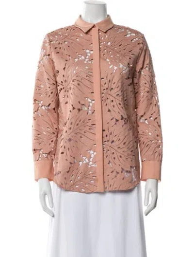 Pre-owned Self-portrait Printed Evening Jacket In Pink