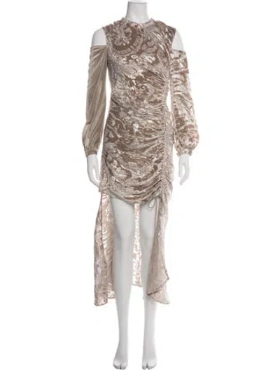 Pre-owned Self-portrait Printed Midi Length Dress