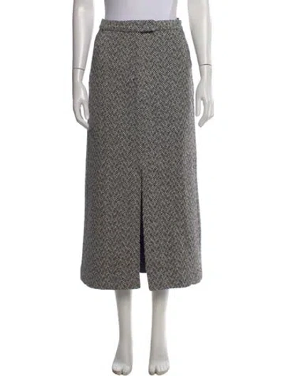 Pre-owned Self-portrait Printed Midi Length Skirt In Multi