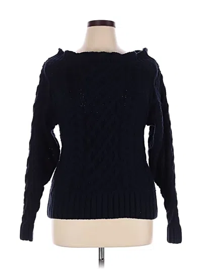 Pre-owned Self-portrait Pullover Sweater In Blue