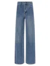 Self-portrait Womens Self Portrait Rhinestone Straight-leg Denim Jeans In Blue