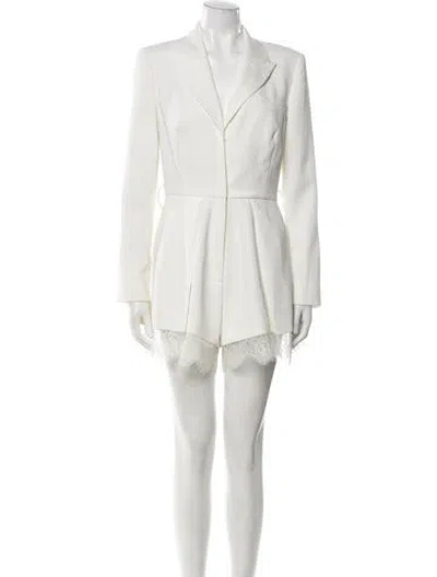 Pre-owned Self-portrait Romper In Blue