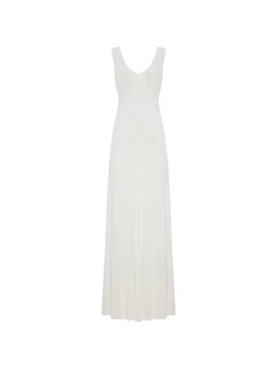 Self-portrait Ruched Sleeveless Maxi Dress In Gray