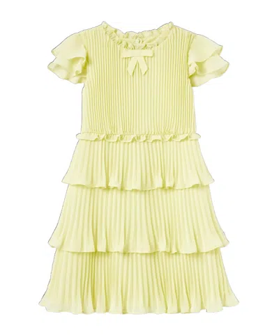 Self-portrait Ruffle Dress In Yellow