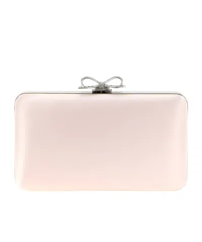 Self-portrait Satin Clutch Bag In Pink