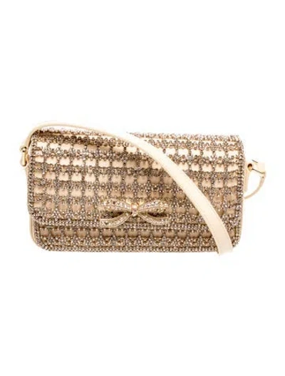Pre-owned Self-portrait Satin Top Handle Bag W/ Tags In Neutrals