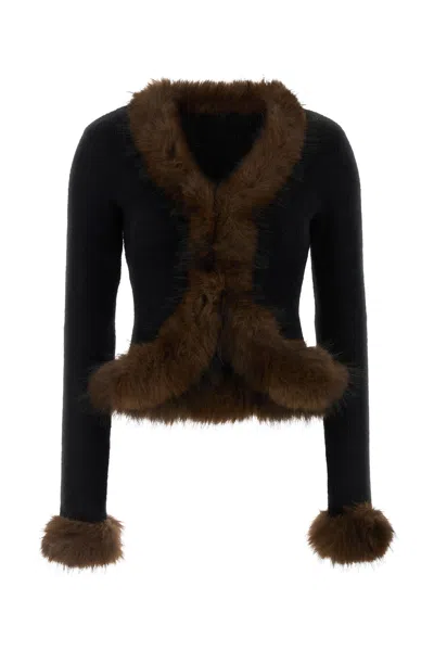 Self-portrait Self Portrait Black Knit Cardigan