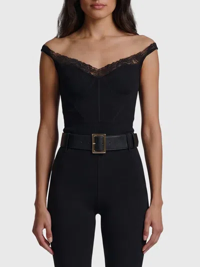 Self-portrait Self Portrait Black Knit Top