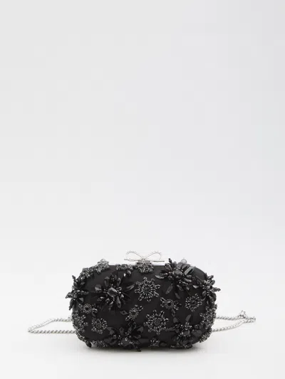 Self-portrait Self Portrait Floral Crystal Clutch Bag