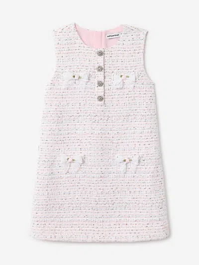 Self-portrait Babies' Self Portrait Girls Boucle Lace Bow Dress In Multi
