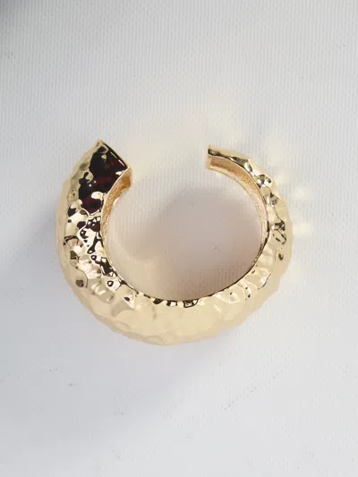 Self-portrait Self Portrait Hammered Gold Cuff