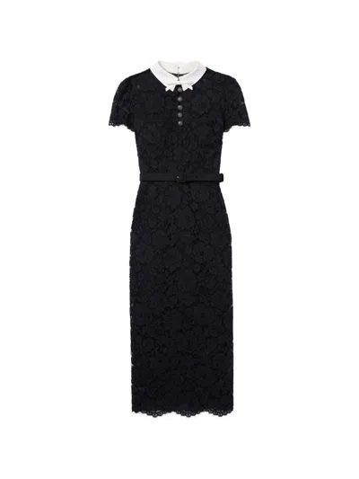 Self-portrait Self Portrait Lace Long Dress In Yellow