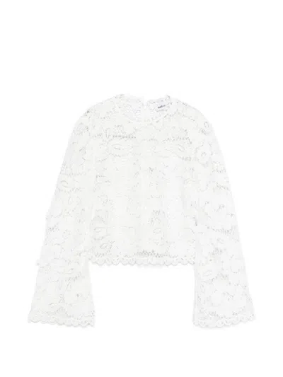 Self-portrait Self Portrait Lace Top In White