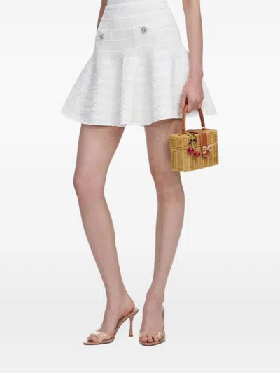 Self-portrait Self Portrait Mini Skirt In White