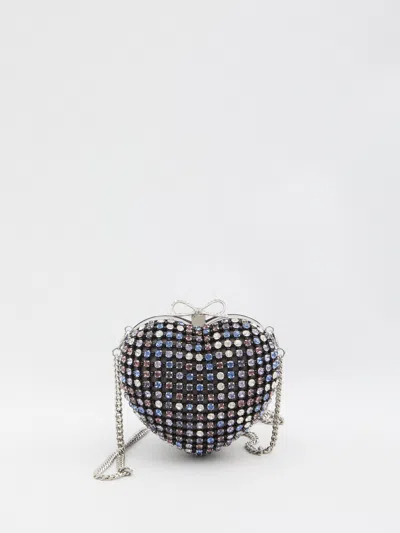Self-portrait Self Portrait Multi Crystal Heart Clutch Bag