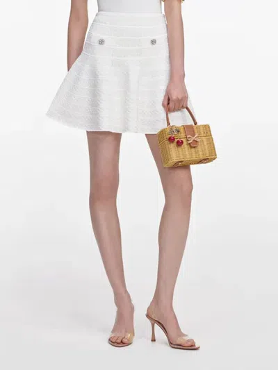 Self-portrait Self Portrait Pointelle Mini Skirt