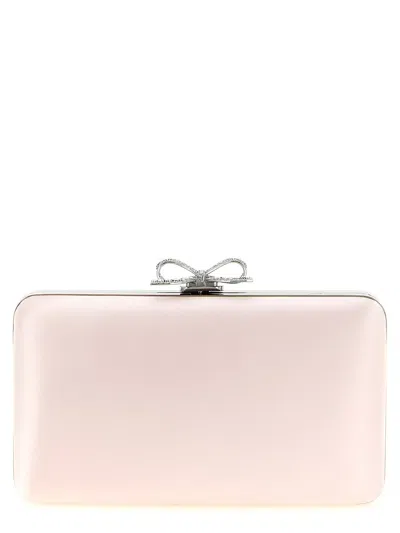 Self-portrait Self Portrait Satin Clutch In Pink