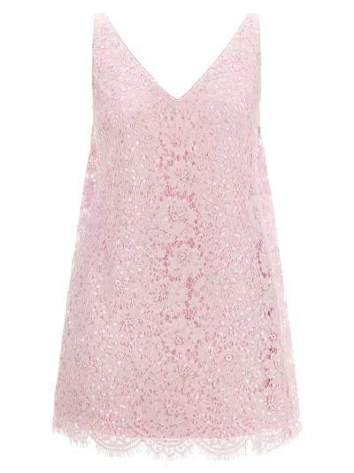 Self-portrait Sequin Lace Dress In Pink