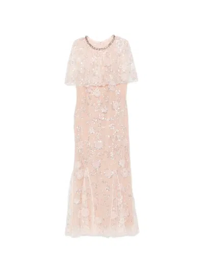 Self-portrait Sequin-embellished Maxi Dress In Neutral