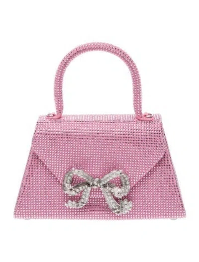 Pre-owned Self-portrait Silk Evening Bag In Pink